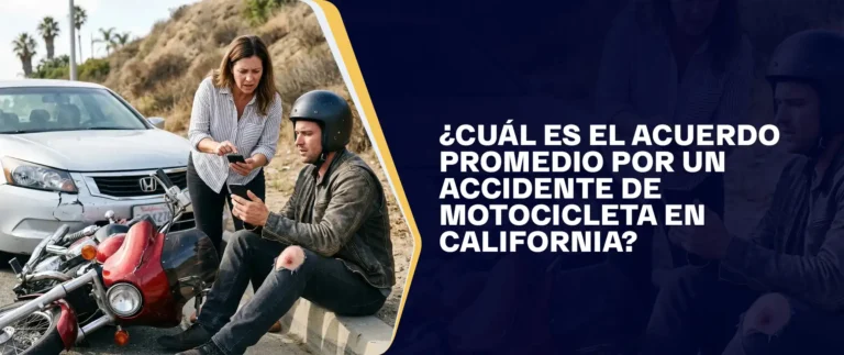 ¿Cuál Es El Acuerdo Promedio Por Un Accidente De Motocicleta En California?