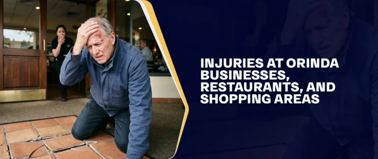 Injuries At Orinda Businesses, Restaurants, And Shopping Areas