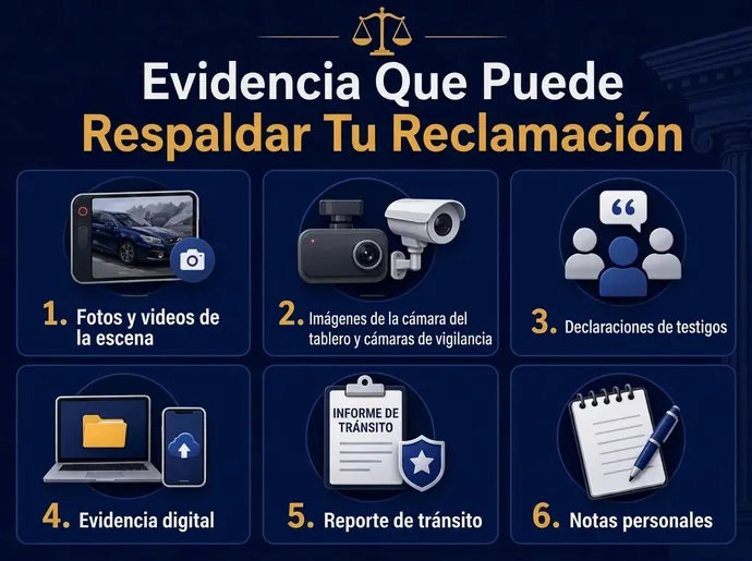 Las pruebas que pueden respaldar tu reclamación