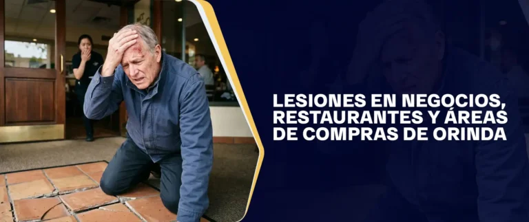 Lesiones En Negocios, Restaurantes Y Áreas De Compras De Orinda