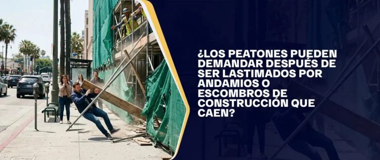 Los Peatones Pueden Demandar Después De Ser Lastimados Por Andamios O Escombros De Construcción Que Caen