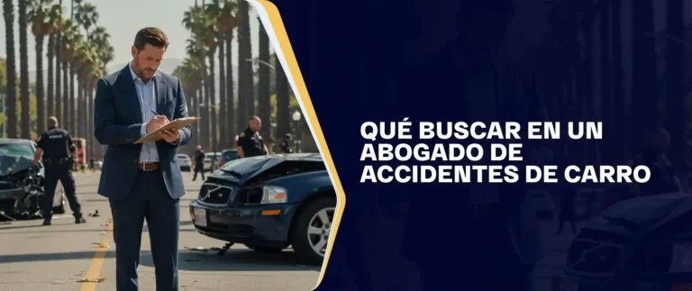 Qué Buscar En Un Abogado De Accidentes De Carro