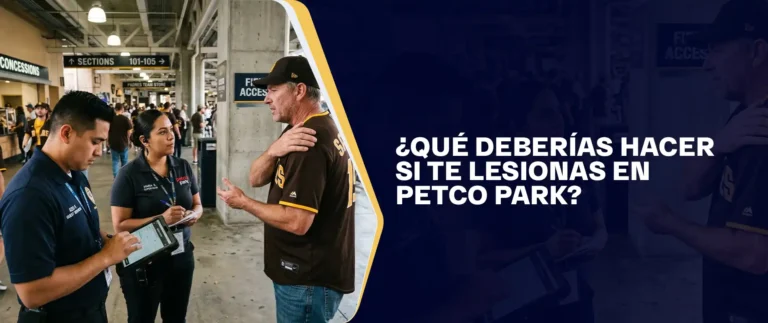 ¿Qué Deberías Hacer Si Te Lesionas En Petco Park?