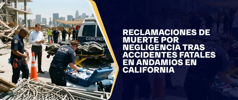 Reclamaciones De Muerte Por Negligencia Tras Accidentes Fatales En Andamios En California
