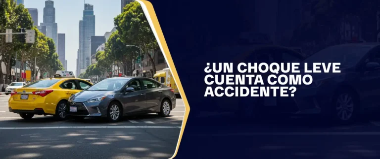¿Un Choque Leve Cuenta Como Accidente?