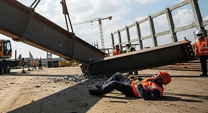 Un trabajador de la construcción resulta herido tras un accidente en la obra