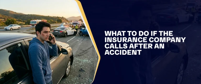 What To Do If The Insurance Company Calls After An Accident