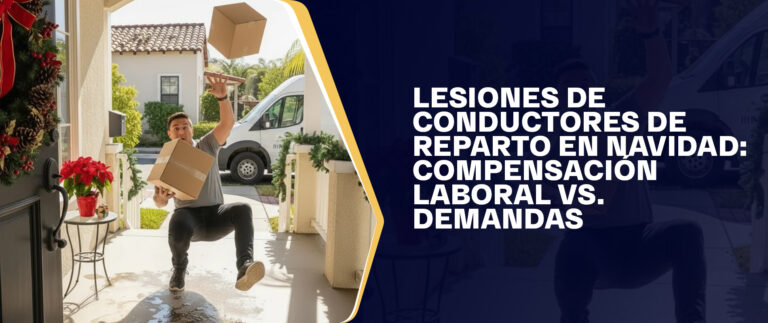 Lesiones sufridas por repartidores durante la temporada alta de Navidad: Indemnización laboral frente a demandas judiciales.