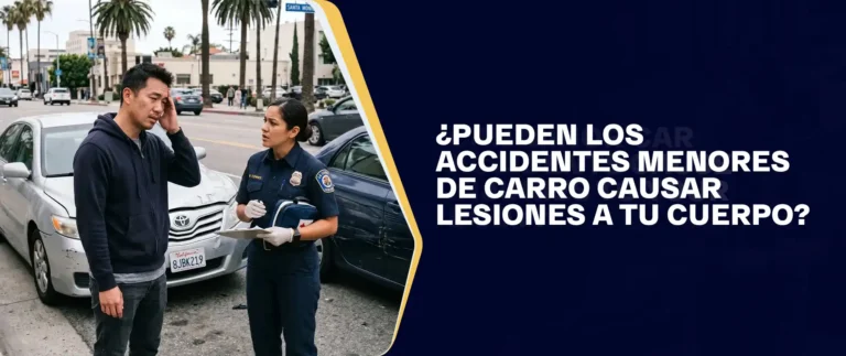 ¿Pueden los accidentes automovilísticos leves causar lesiones corporales?