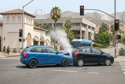 Colisión por alcance en una intersección de Santa Clarita que provoca demanda por lesiones