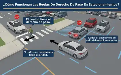 ¿Cómo Funcionan Las Reglas De Derecho De Paso En Estacionamientos