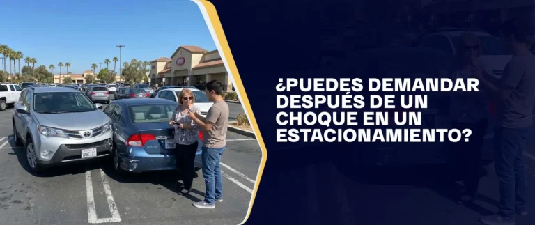 ¿Puedes Demandar Después De Un Choque En Un Estacionamiento_