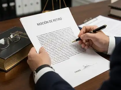 Abogado que se retira de un caso de lesiones personales
