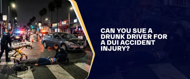 Can You Sue A Drunk Driver For A DUI Accident Injury