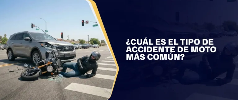 ¿Cuál Es El Tipo De Accidente De Moto Más Común?