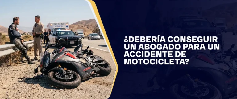 ¿Debería Conseguir Un Abogado Para Un Accidente De Motocicleta?