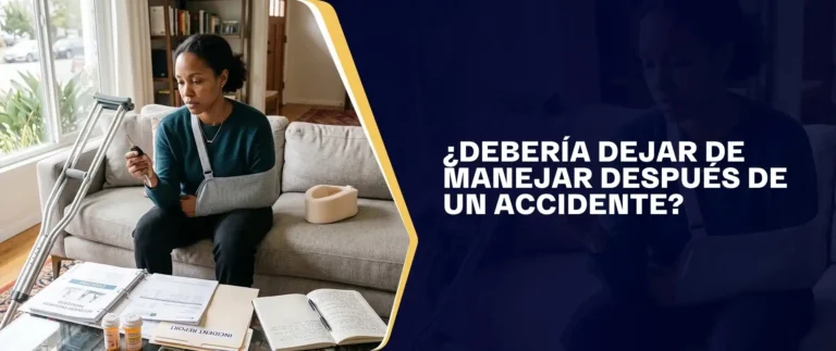 ¿Debería Dejar De Manejar Después De Un Accidente?