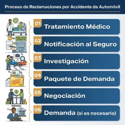 Documentación sobre la reclamación al seguro de un pasajero implicado en un accidente de coche