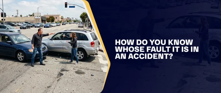 How Do You Know Whose Fault It Is In An Accident