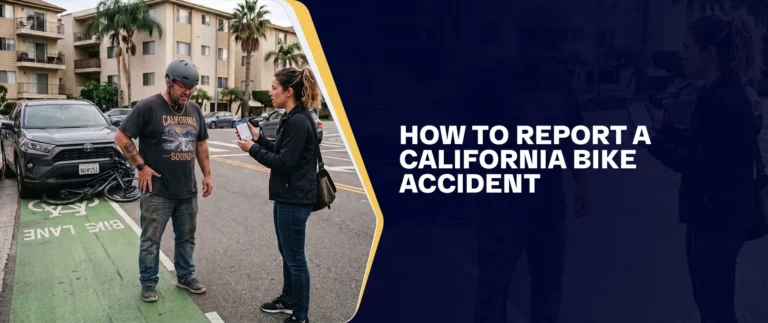 How to report a California bike accident