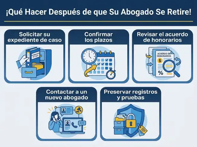 Lista de comprobación para la baja de un abogado especializado en lesiones personales