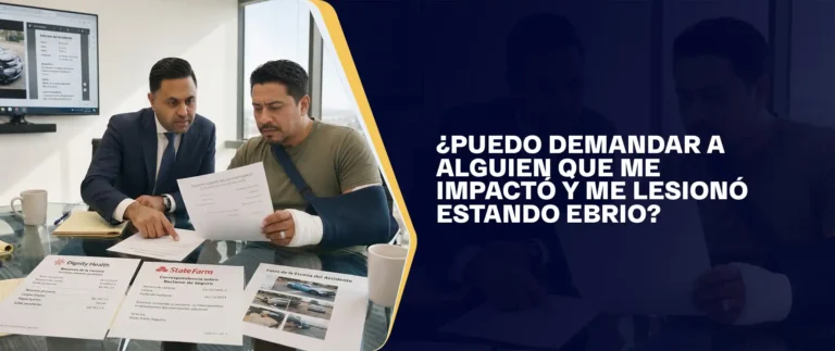 ¿Puedo Demandar A Alguien Que Me Impactó Y Me Lesionó Estando Ebrio?