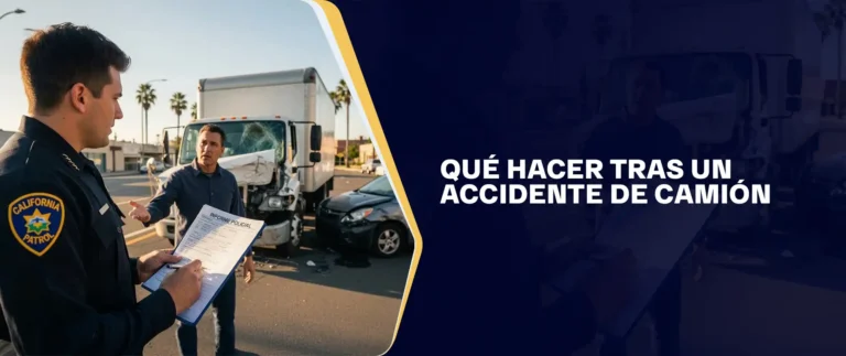 Qué Hacer Tras Un Accidente De Camión