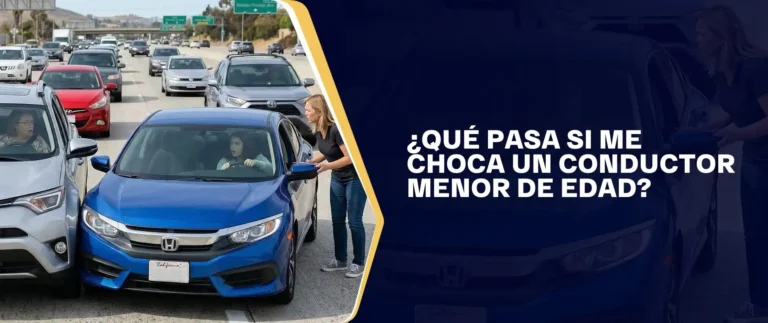 ¿Qué Pasa Si Me Choca Un Conductor Menor De Edad?