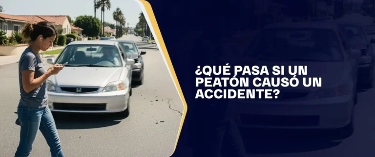 ¿Qué Pasa Si Un Peatón Causó Un Accidente?