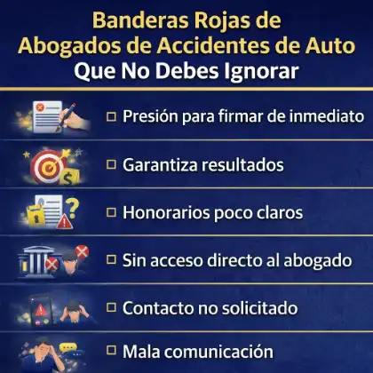 Señales de alerta a la hora de elegir un abogado especializado en accidentes de tráfico