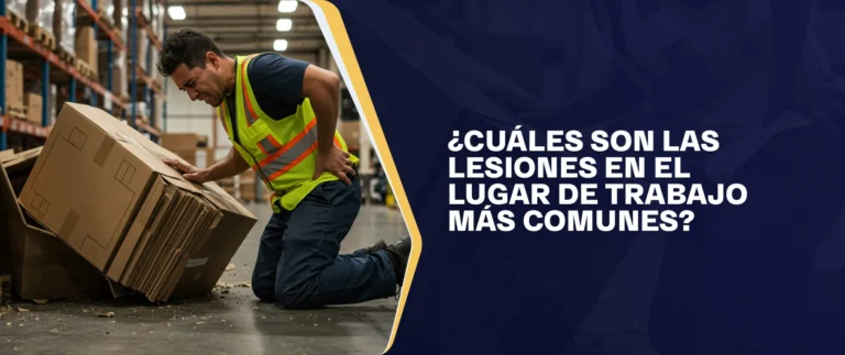 ¿Cuáles Son Las Lesiones En El Lugar De Trabajo Más Comunes?