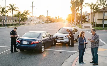 Accidente en California por el deslumbramiento del sol en el que los conductores comparten la culpa de forma proporcional