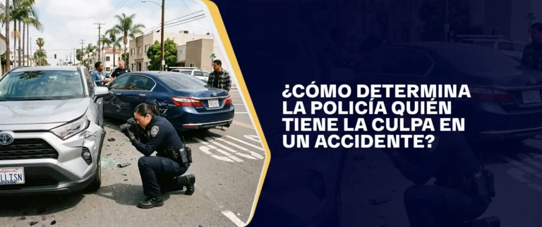 ¿Cómo Determina La Policía Quién Tiene La Culpa En Un Accidente?