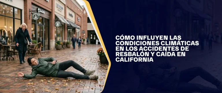 Cómo Influyen Las Condiciones Climáticas En Los Accidentes De Resbalón Y Caída En California