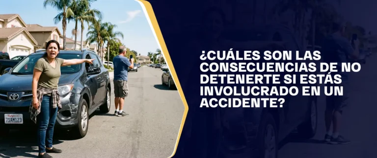¿Cuáles Son Las Consecuencias De No Detenerte Si Estás Involucrado En Un Accidente?