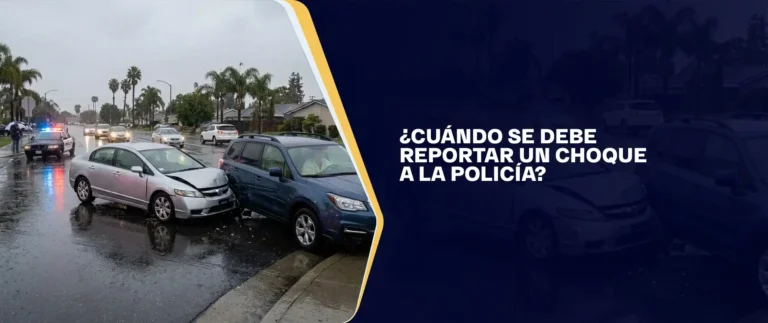 ¿Cuándo Se Debe Reportar Un Choque A La Policía?