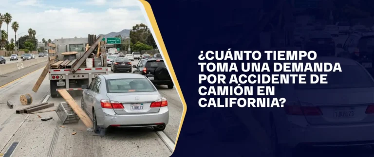 ¿Cuánto Tiempo Toma Una Demanda Por Accidente De Camión En California?
