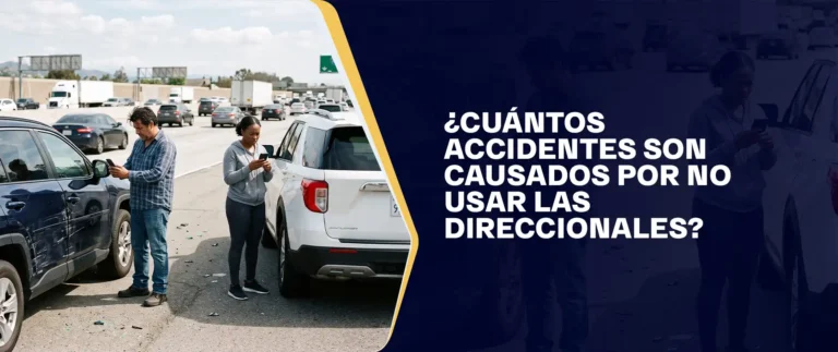 ¿Cuántos Accidentes Son Causados Por No Usar Las Direccionales?