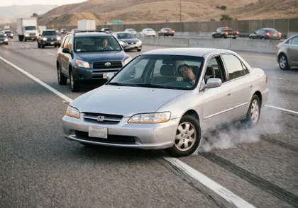 Drowsy driver causing a highway accident covered by liability insurance