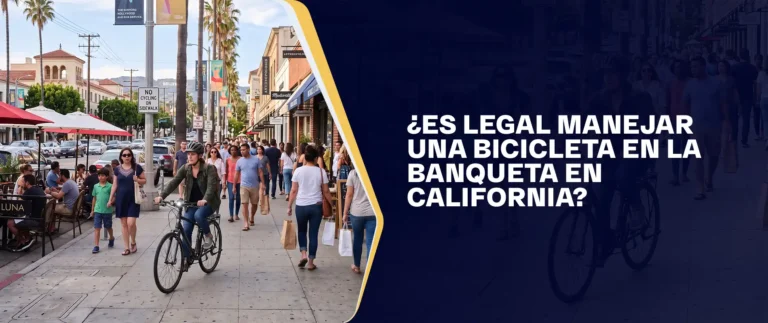 ¿Es Legal Manejar Una Bicicleta En La Banqueta En California?