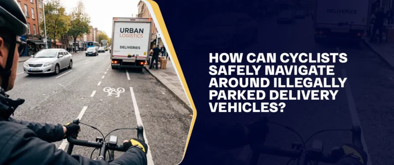 How Can Cyclists Safely Navigate Around Illegally Parked Delivery Vehicles