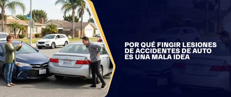 Por Qué Fingir Lesiones De Accidentes De Auto Es Una Mala Idea