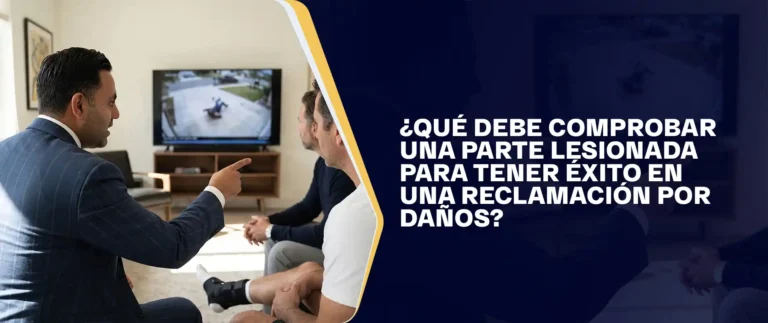 ¿Qué Debe Comprobar Una Parte Lesionada Para Tener Éxito En Una Reclamación Por Daños?