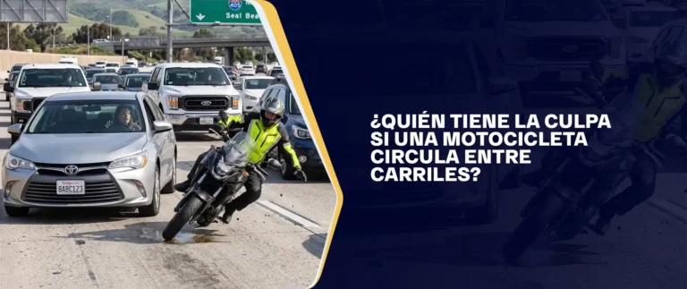 ¿Quién Tiene La Culpa Si Una Motocicleta Circula Entre Carriles?