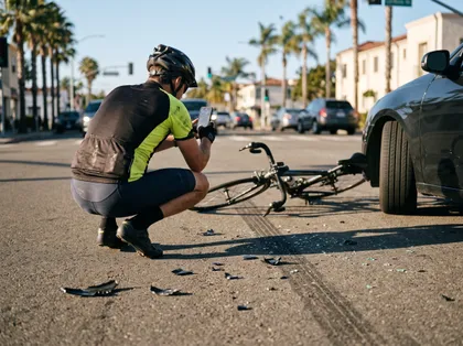 San Diego bicycle accident with injured cyclist