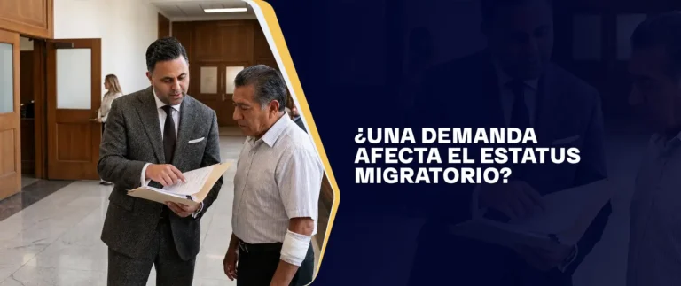 ¿Una Demanda Afecta El Estatus Migratorio?