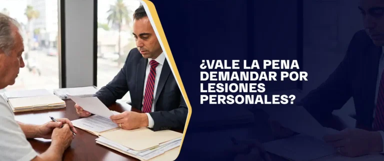 ¿Vale La Pena Demandar Por Lesiones Personales?