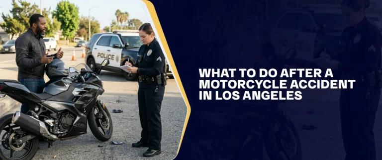 What To Do After A Motorcycle Accident In Los Angeles