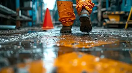 Accidentes laborales causados por la lluvia