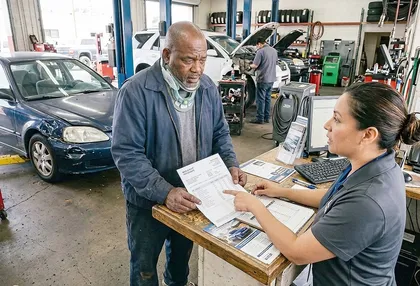 California accident victim reviewing uninsured and underinsured motorist insurance coverage